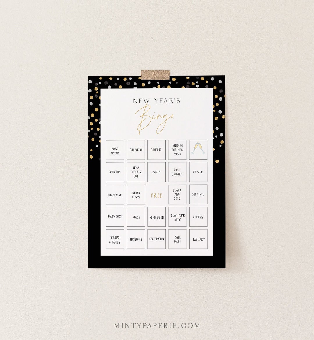 New Years Bingo Game Printable 2024 New Years Eve Party Activity NYE new-years-bingo-game-printable-2024-new-years-eve-party-activity-nye