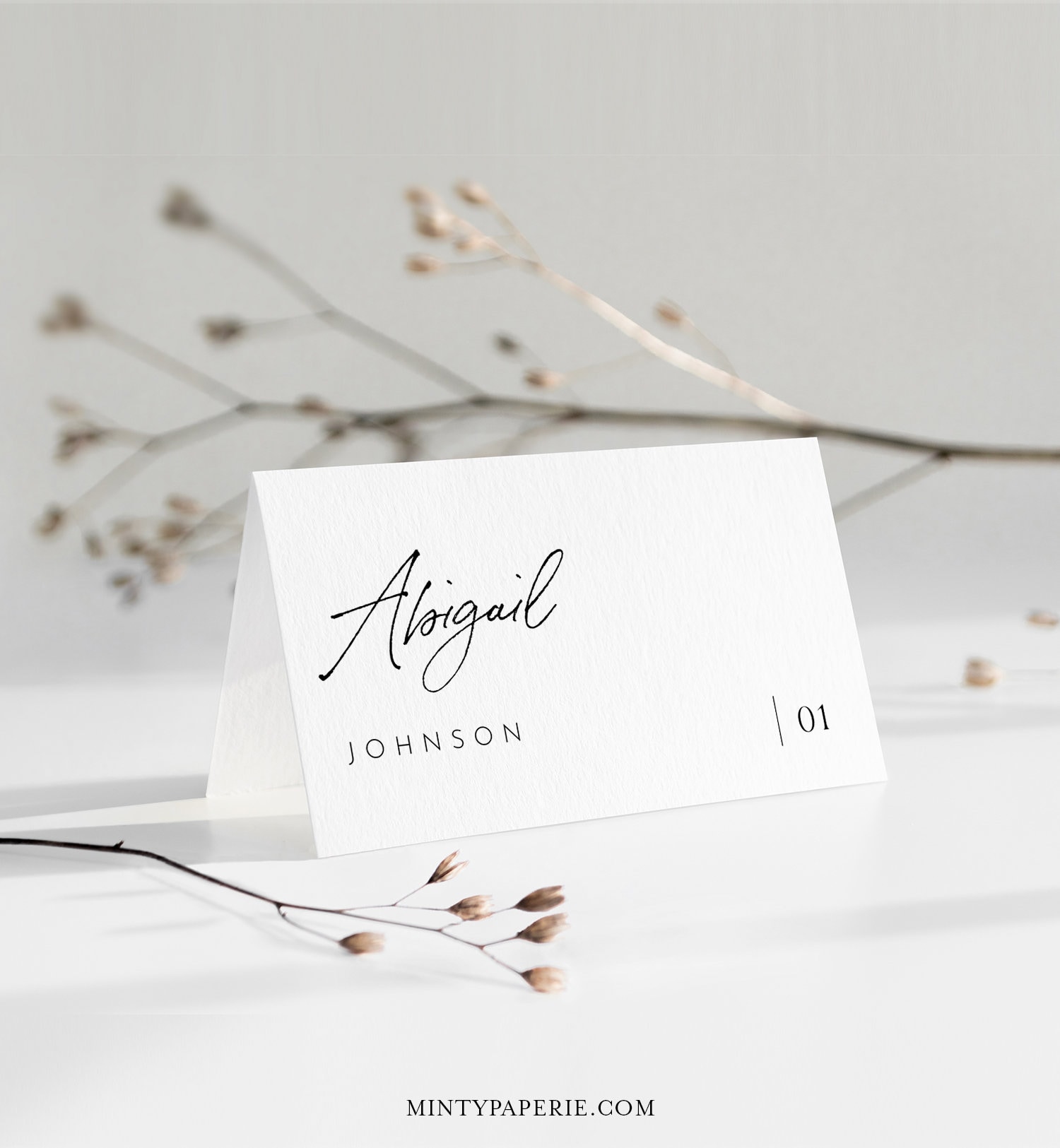 Free customizable wedding place cards templates