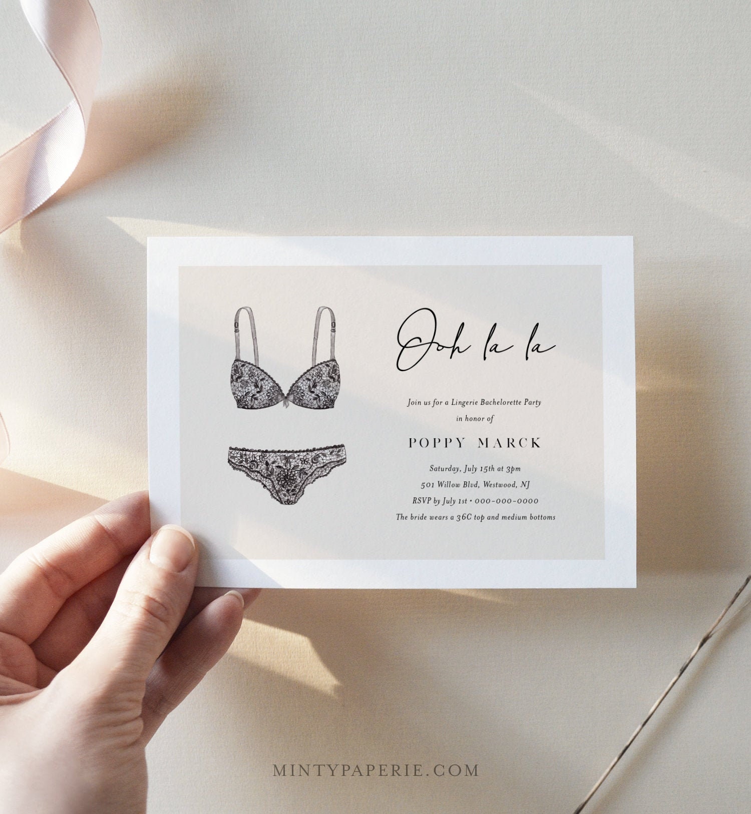 Panty Invitations & Invitation Templates