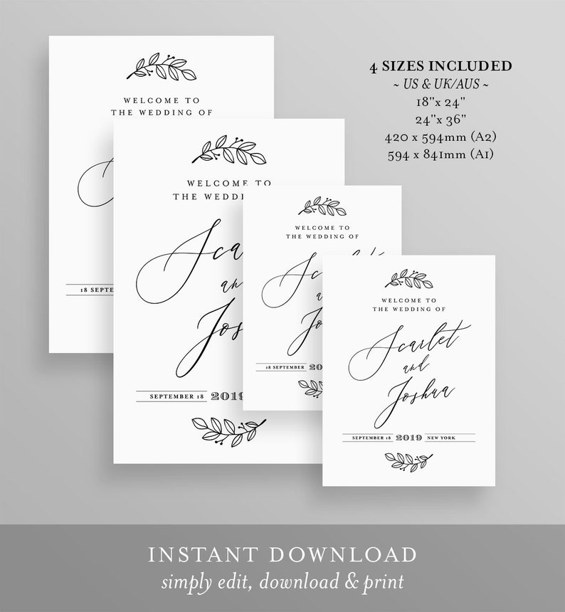 Welcome Sign Template Free Download