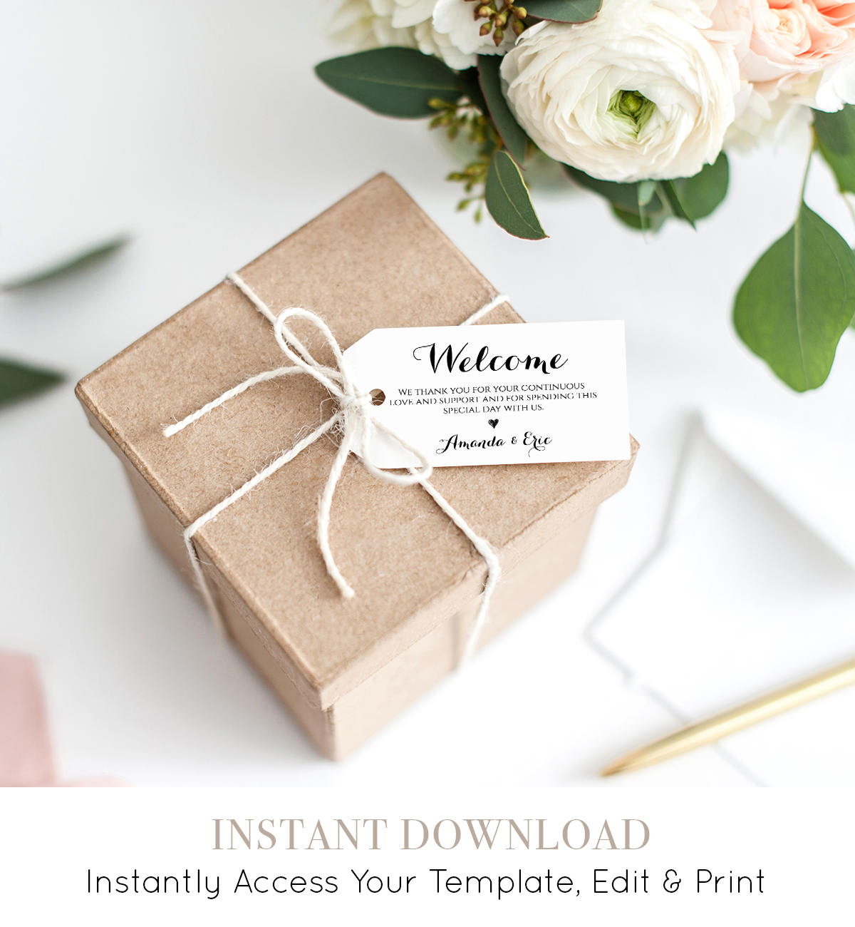 We love a good wedding DIY! Welcome bags are a great way to