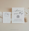 Where Were They Bridal Shower Game Template, Couples Photo Game, Minimalist Bridal Shower, Editable, Instant Download, Templett #0034W-14BRG