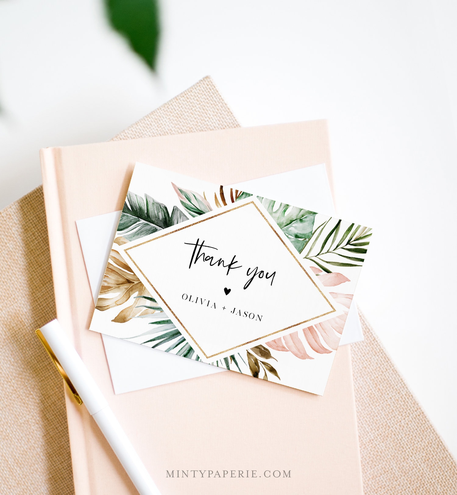 Thank You Note Cards Template