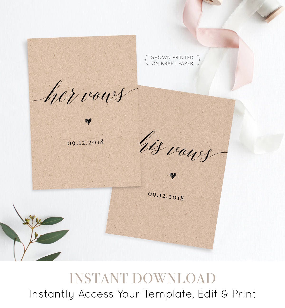 download-edit-template-our-vows-prints-art-collectibles-digital