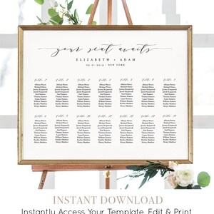 Minimalist Wedding Bundle, Classic Wedding Essential Templates, Invitation Suite, 100% Editable Text, Instant Download, Templett 037-BUNDLE image 4