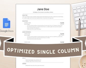 Single Column Resume Templates - Il 340x270.2980533856 Cqfe 