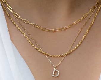 Skinny Rope Chain, Dainty Rope Chain, Gold Rope Chain, Layering Chain Necklace, Rope Necklace, Twisted Necklace, Silver Rope Chain