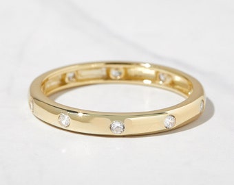 Ring, Goldring für Frauen, Ringe, Diamantring, zierlicher Ring, Geschenk für sie, minimalistischer Ring, Sterling Silberring, Goldring, Versprechensring