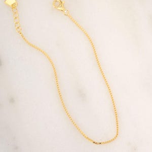 Box Chain Bracelet, Dainty Bracelet, Minimalist Bracelet, Gold Bracelet, Silver Bracelet, Adjustable Bracelet, Gift for Her, Jewelry Set