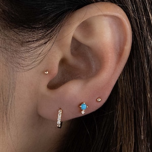 Turquoise Stud Earrings, Turquoise Earrings, Tiny Stud Earrings, Minimalist earrings, Small Studs, Turquoise Jewelry, Turquoise Studs, Gift