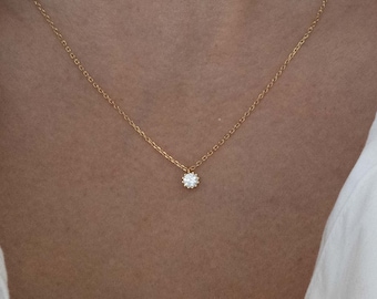 Dainty Necklace, Minimalist Necklace, Layering Necklace, Thin Chain Necklace, Gift for Her, Gold Necklace, Silver Necklace, Choker Necklace