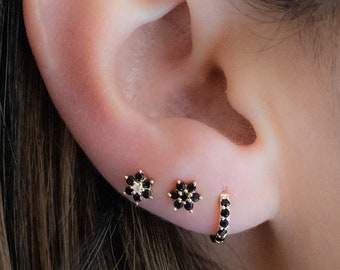 Black Stud Earrings, Black Earrings, Tiny Studs, Small Studs, Minimalist Earrings, Stud Earrings, Black Studs, Onyx Small Stud Earrings