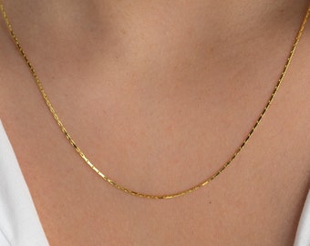 Minimalist Chain Necklace, Gold Chain Necklace, Silver Chain Necklace, Dainty Necklace, Layering Necklace, Gift for Her, Gold Necklace