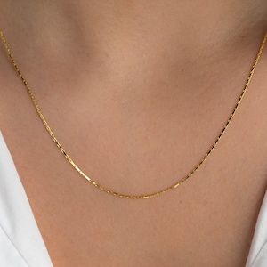 Minimalist Chain Necklace, Gold Chain Necklace, Silver Chain Necklace, Dainty Necklace, Layering Necklace, Gift for Her, Gold Necklace