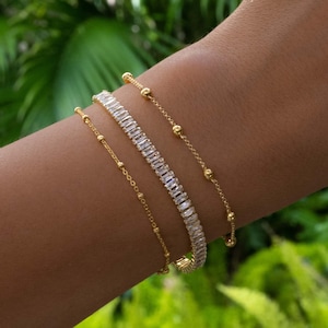 Dainty Bracelet, Minimalist Bracelet,  Bracelet, Thin Chain Bracelet, Gift for Her, Gold Bracelet, Silver Bracelet, Womens Bracelet