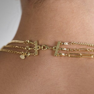 LDCREEE 2 Pcs Layered Necklace Clasps,gold Magnetic Necklace Separator for Layering,Multiple Strands Jewelry Connector