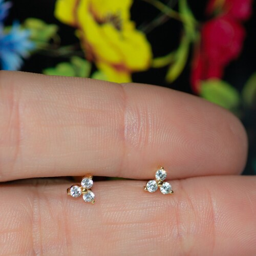 HCBYJ earring Womens CZ Earrings Womens Girls Triangle Color Gold Crystal Earrings Party Jewelry HCBYJ earring Womens CZ Earrings Womens Girls Triangle Color Gold Crystal Earrings Party Jewelry