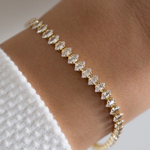 Tennis Bracelet, Gold Tennis Bracelet, Silver Bracelet, Diamond Bracelet, Dainty Bracelet, Gift for Her, CZ Tennis Bracelet, Gold Bracelet