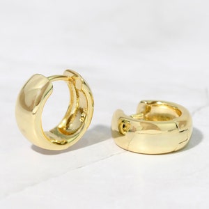 Chunky Hoop Earrings, Small Gold Hoop Earrings, Huggie Hoop Earrings, Sterling Silver Hoop Earrings, Thick Hoop Earrings, Small Hoops, Gift