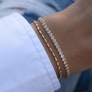 Beaded Bracelet, Dainty Bracelet, Adjustable Bracelet, Minimalist Bracelet, Delicate Bracelet, Gift for Her, Gold Bracelet, Silver Bracelet