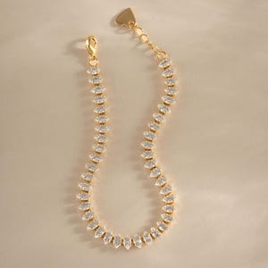 Marquise tennisarmband, diamanten armband, sierlijke armband, cadeau voor haar, minimalistische armband