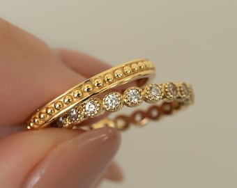 Stacking Ring Set, Stacking Rings, Layered Rings, Dainty Ring, Gold Ring, Silver Ring, Minimalist Jewelry, Delicate Jewelry, Gift for Her