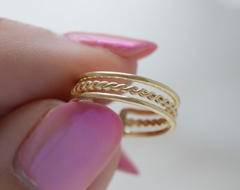 Toe Ring, Adjustable Toe Ring, Foot Jewelry, Beach Jewelry, Summer Jewelry, Body Jewelry, Birthday Gift, Gift for Her Midi Ring Boho Jewelry