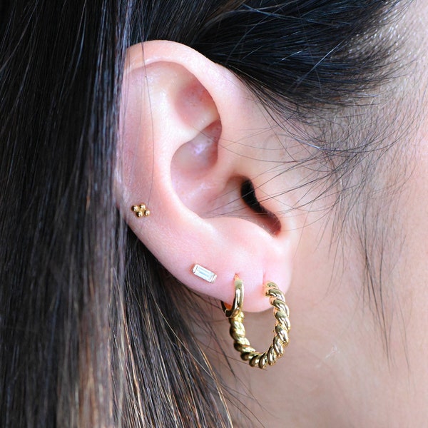 Twisted Hoop Earrings, Chunky Hoop Earrings, Chunky Hoops, Gold Hoops, Gold Hoop Earrings, Silver Hoop Earrings, Small Hoop Earrings, Gift