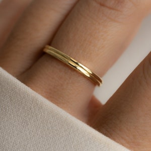 Gold Band, Simple Ring, Minimalist Ring, Dainty Ring, Plain Ring, Simple Band Ring, Gift for Her, Sterling Silver Ring, Stacking Ring
