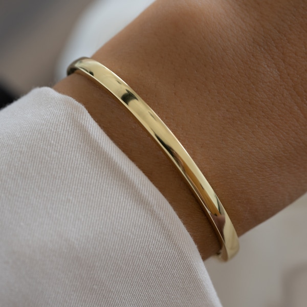 Bangle Bracelet by Sami Jewels, Minimalist Bracelet, Dainty Bracelet, Diamond Bangle Bracelet, Vintage Bracelet, Gift for Her, Gold Bracelet