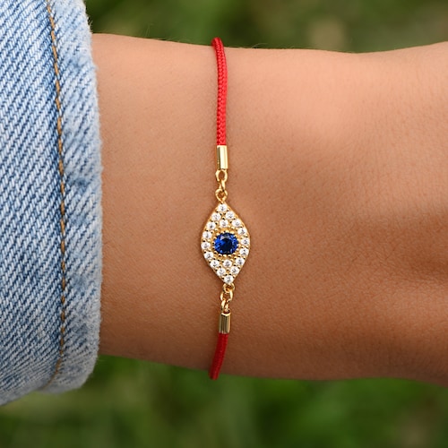 Evil Eye Red String Bracelet Red String Protection Bracelet Etsy