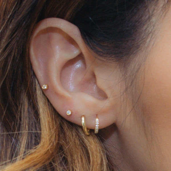 Small Gold Hoop Earrings Gold Huggie Earrings Small Hoop Earrings Silver Small Hoop Earrings Rose Gold Hoops Earrings Bridesmaid Gift