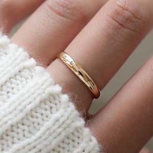 Gold Band, Sterling Silver Band, Promise Ring, Wedding Band, Gold Ring, Minimalist Ring, Stacking Ring, Gift for Her, Anniversary Gift