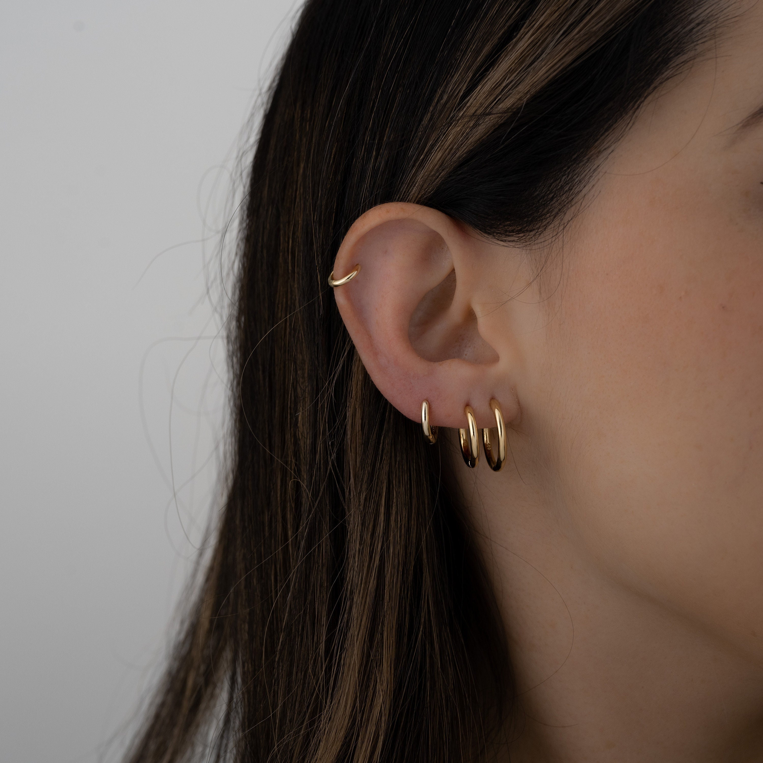 3 Hoop Earrings Set Small Hoop Earrings Minimalist Hoop Earrings
