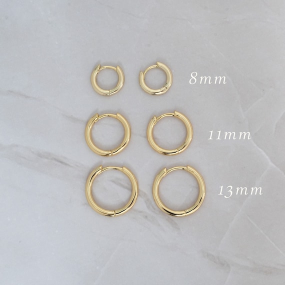 3 Hoop Earrings Set Small Hoop Earrings Minimalist Hoop Earrings