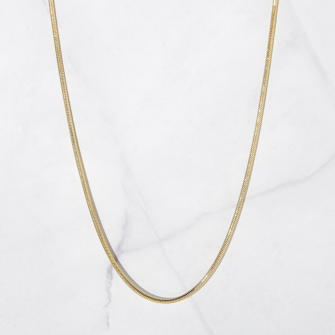 Snake Chain, Chain Necklace, Dainty Necklace, Minimalist Necklace, Layering Necklace, Stacking