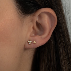 Opal Gold Studs, Opal Stud Earrings, White Opal Studs, Silver Studs, Opal Earrings, Tiny Gold Studs, Gold Stud Earrings, October Birthstone