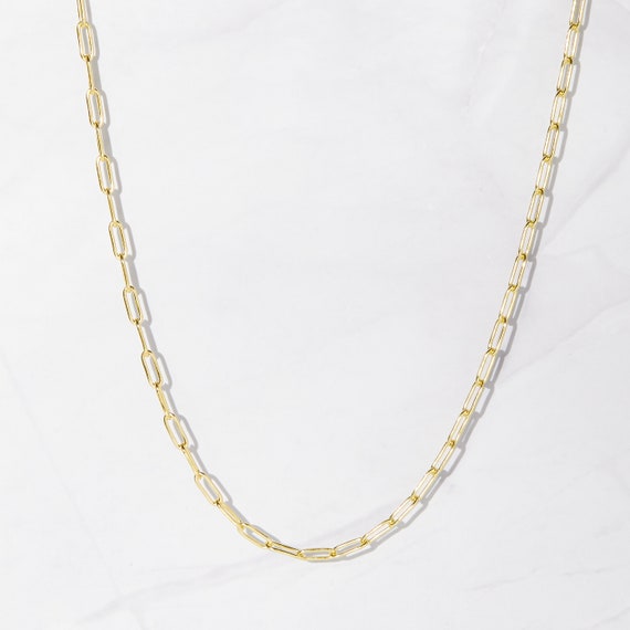 【2plan】23FW★ [MADE] 029 Ellie clip mini chain necklace Paperclip Chain Necklace | Paperclip Necklace Set | Gold