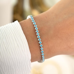 turquoise tennis bracelet
