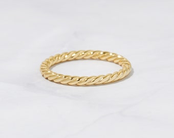 Dainty Ring, Gold Minimalist Ring, Stacking Ring, Simple Ring, Sterling Silver Ring, Thin Ring, Gift for Her, Stackable Ring, Gold Band