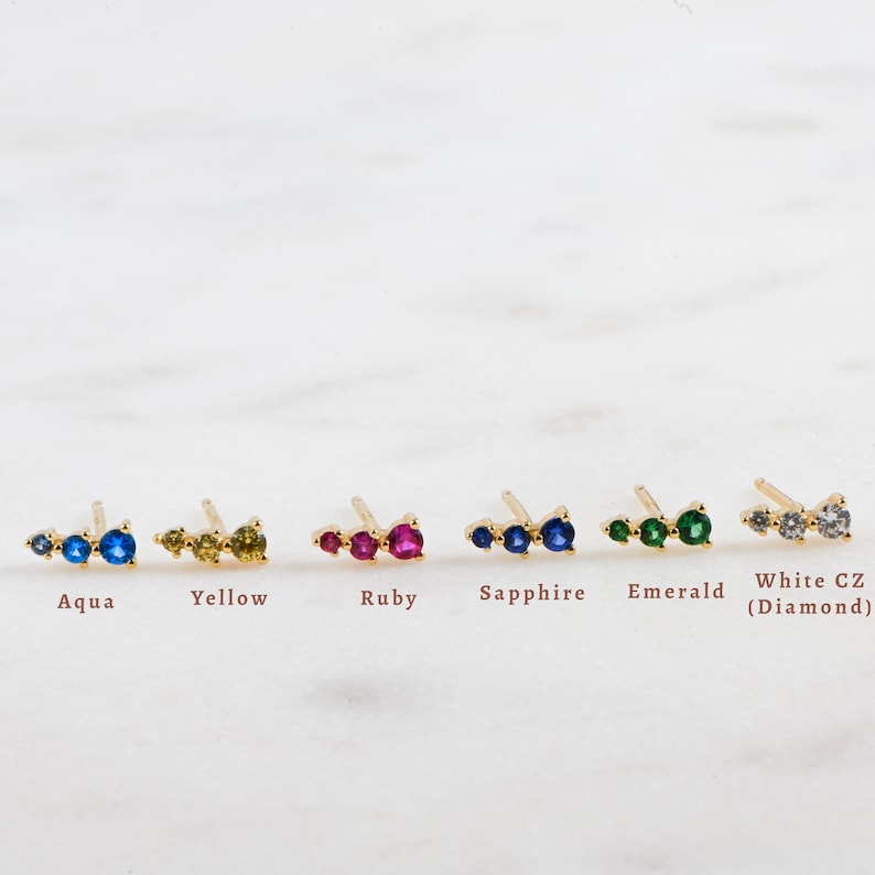 Opal Gold Studs, Opal Stud Earrings, White Opal Studs, Silver Studs, Opal Earrings, Tiny Gold Studs, Gold Stud Earrings, October Birthstone image 9