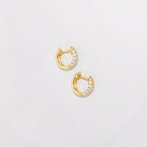 Gold Hoop Earrings, Small Hoop Earrings, Huggie Earrings, Tiny