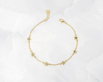 Star Bracelet, Star Jewelry, Charm Bracelet, Dainty Bracelet