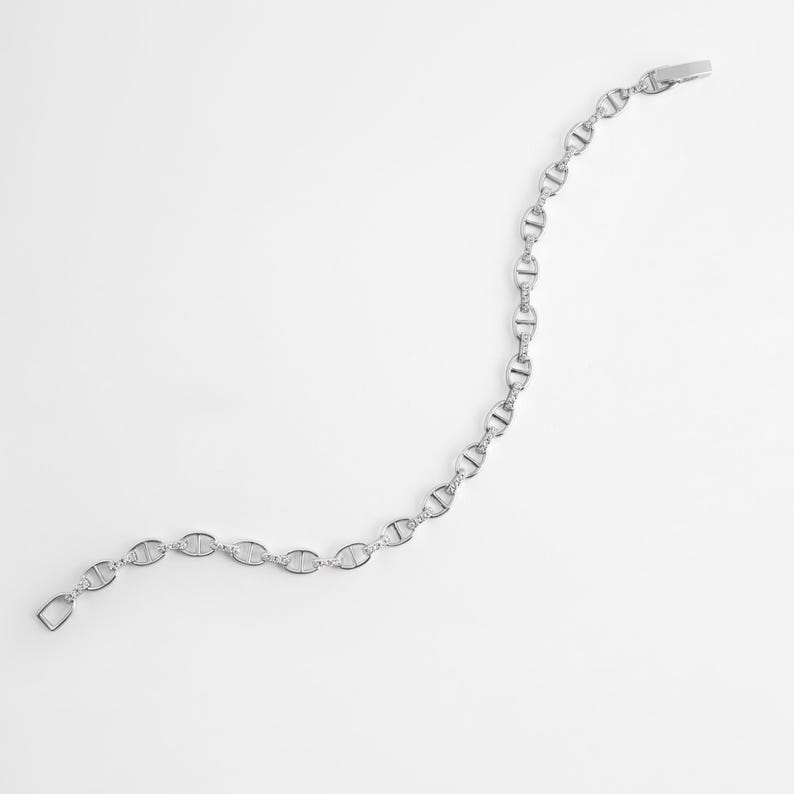 Handmade Chain Bracelet by Sami Jewels, Minimalist Bracelet, Dainty Bracelet, Gift for Her, Gold Bracelet, Sterling Silver Bracelet image 7
