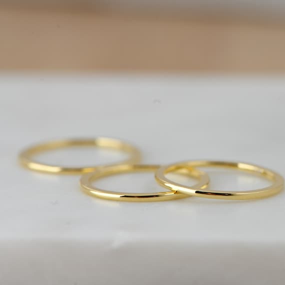 Thin Gold Ring, Stacking Ring, Simple Stacking Ring, Minimalist Ring, Simple Ring, Thin Ring, Delicate Ring, Stackable Ring, Dainty Ring