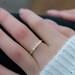 Dainty CZ Stacking Ring, Gold Minimalist Ring, CZ Ring, Simple Diamond Ring, Sterling Silver Ring, Thin Ring, Gift for Her, Delicate Ring