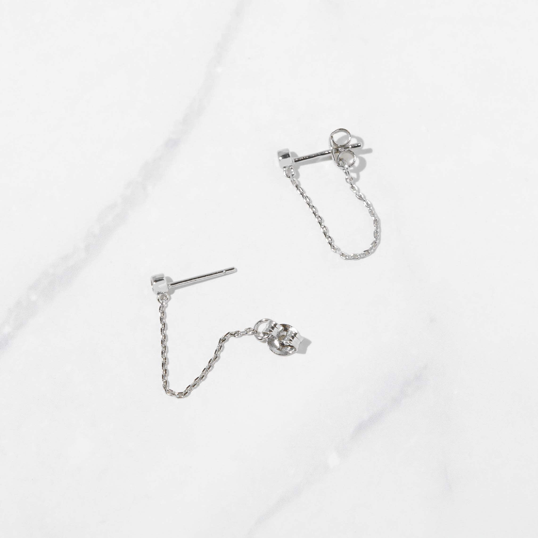 ピアス Irregular Chain Earrings Gold Snake Chain Earrings Long Tassel Fringe Asymmetrical