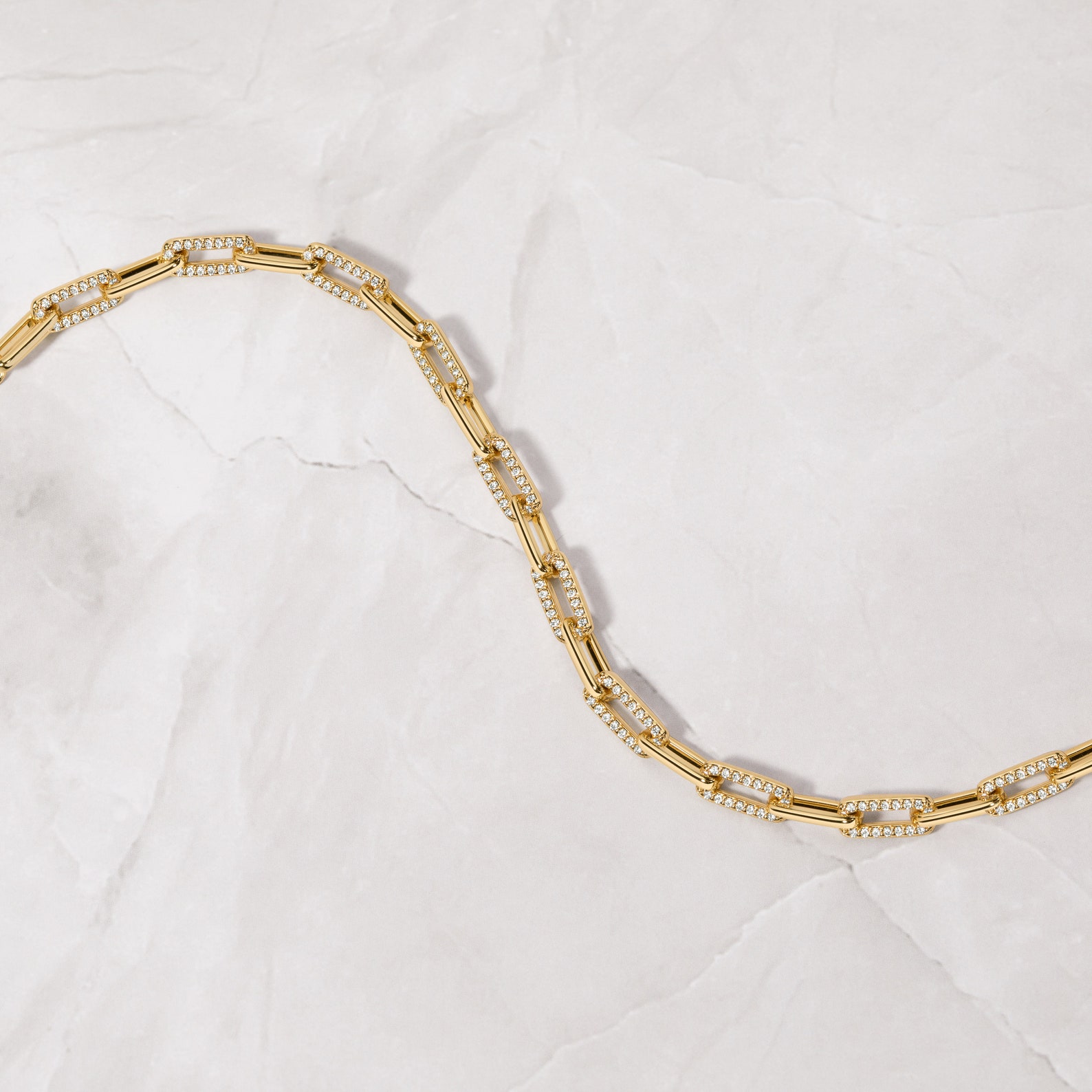 Paperclip Bracelet, Chain Bracelet, Diamond Bracelet, Gold Bracelet, Minimalist Bracelet, Dainty ...