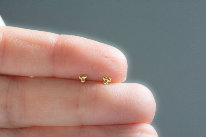 Tiny Earrings, Tiny Stud Earrings, Minimalist Earrings, Cartilage Ear Stud, Dainty Earrings, Tragus Earrings, Delicate Earring, Tiny Studs image 9