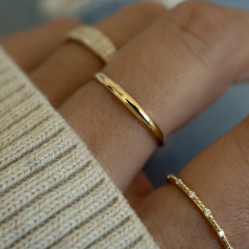 Dainty Ring, Minimalist Ring, Stacking Ring, Gold Ring, Sterling Silver Ring, Snake Ring, Spiral Ring, Gift for Her, Adjustable Ring image 3